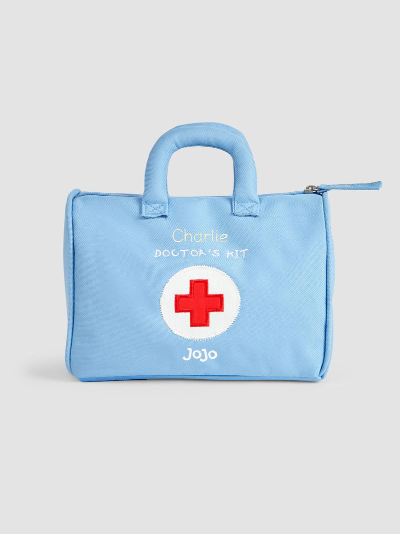 JoJo Maman Bébé blue personalised doctor's playset, UK version