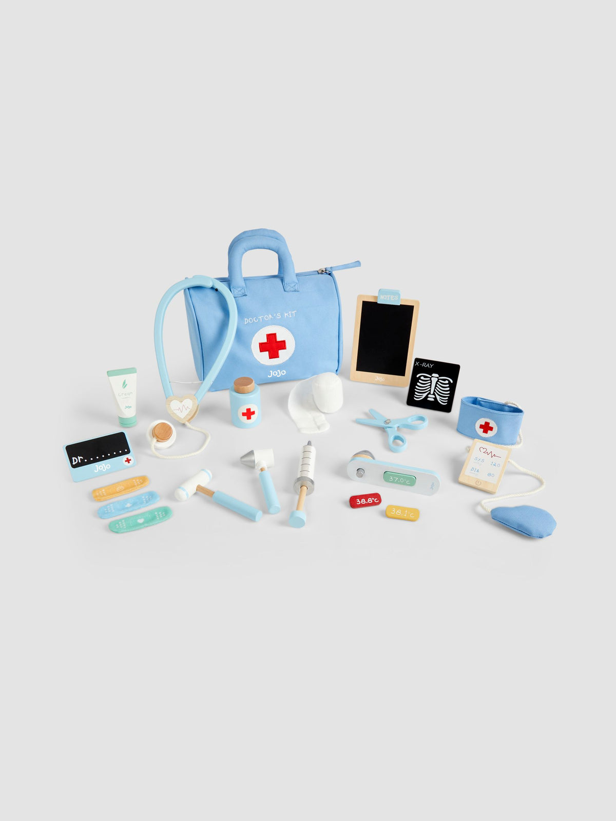 JoJo Maman Bébé blue personalised doctor's playset, UK version