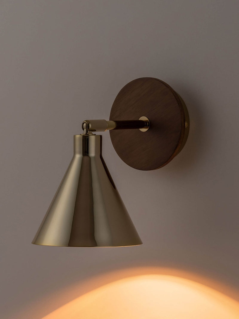 Houseof Brass Cone Wall Light 20cm width (British brand)