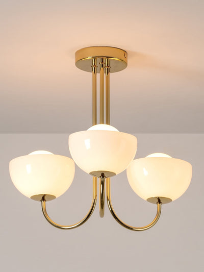 Next Houseof Brass 3-Light Glass Bowl Ceiling Light- Buy online at McGrocer