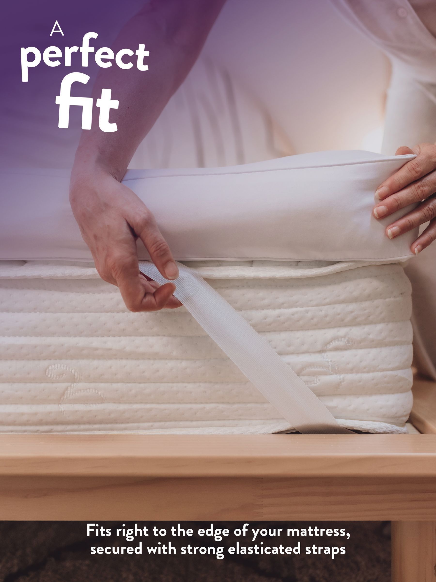 Slumberdown White Sleep Soundly Climate Control Extra Deep 10cm Mattress Topper