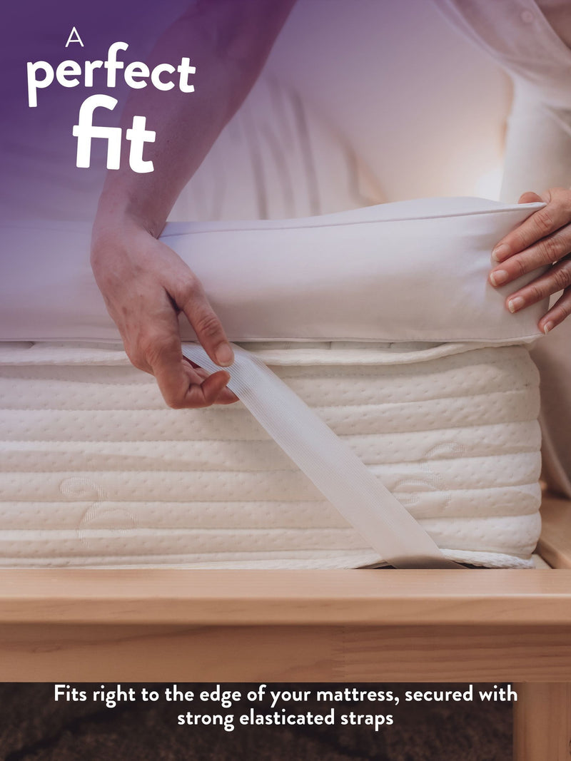 Slumberdown White Sleep Soundly Extra Deep Mattress Topper 10cm (British brand)