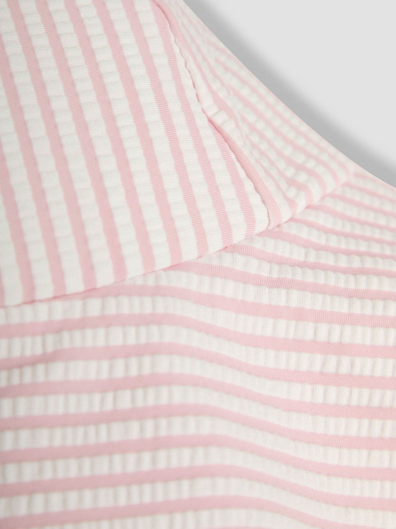 JoJo Maman Bébé pink stripe floppy sun hat - British product
