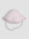 JoJo Maman Bébé pink stripe floppy sun hat - British product