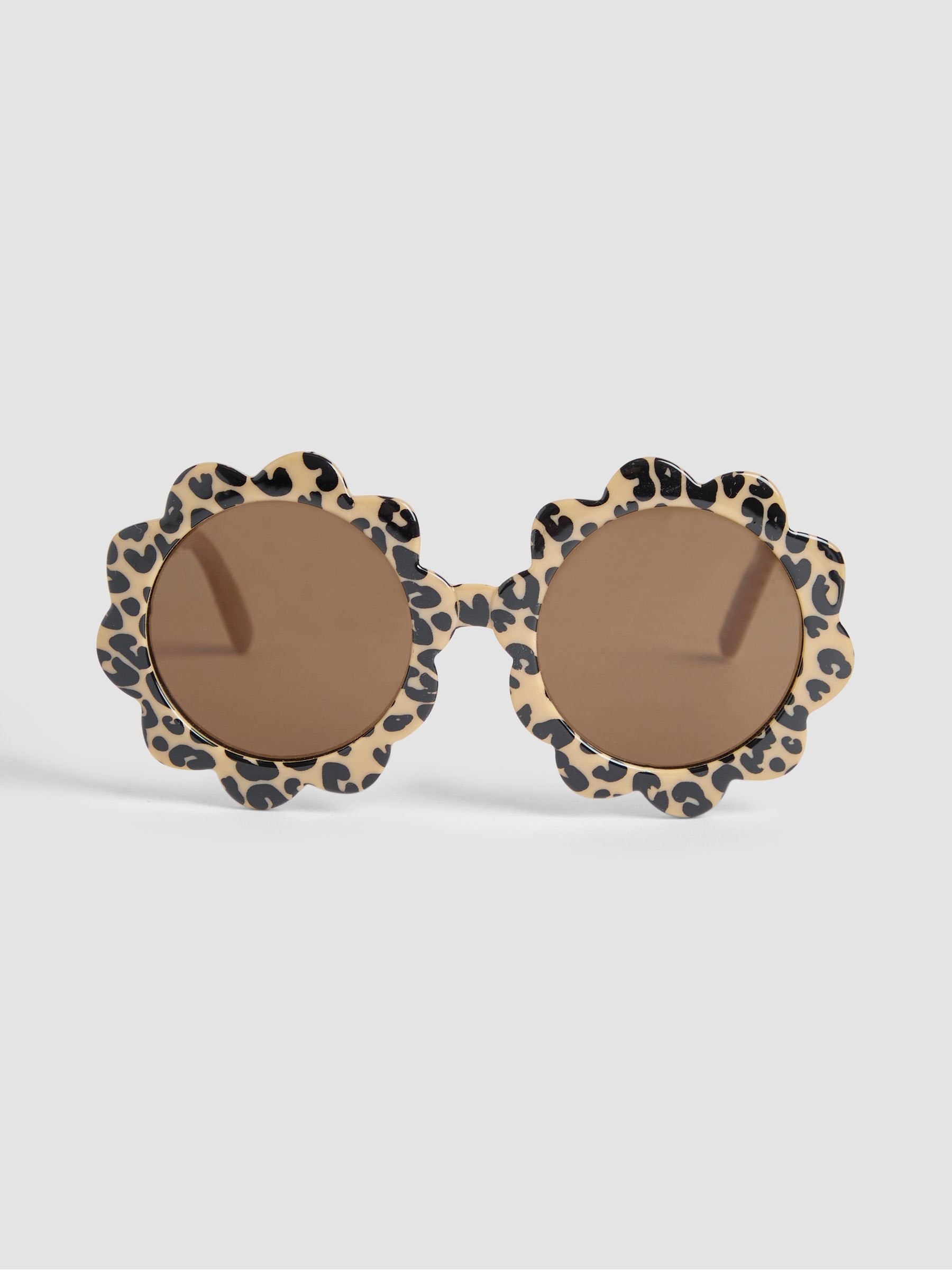 JoJo Maman Bébé kids sunglasses brown flower print, UK version