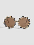 JoJo Maman Bébé kids sunglasses brown flower print, UK version