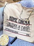 Solesmith personalised extra large fleece blanket for home cinema, UK version