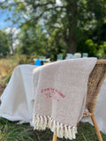 Solesmith 100% cotton personalised Christmas throw, UK version