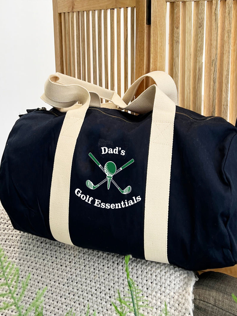 Solesmith personalised golf barrel bag 100% cotton - British product