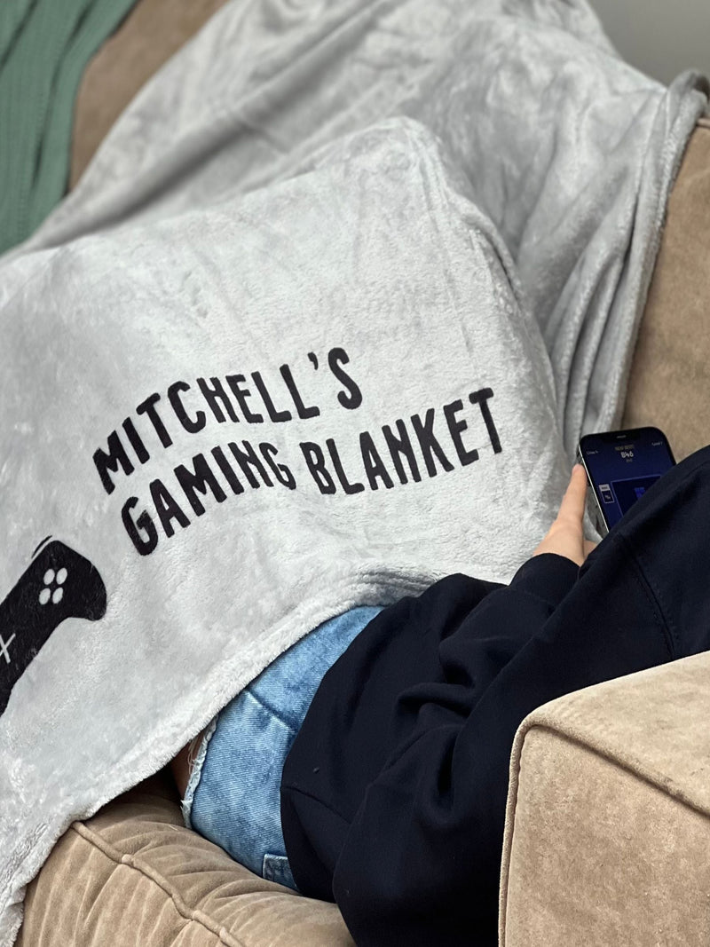 Solesmith personalised gaming blanket 12.5cm x 15cm (British brand)