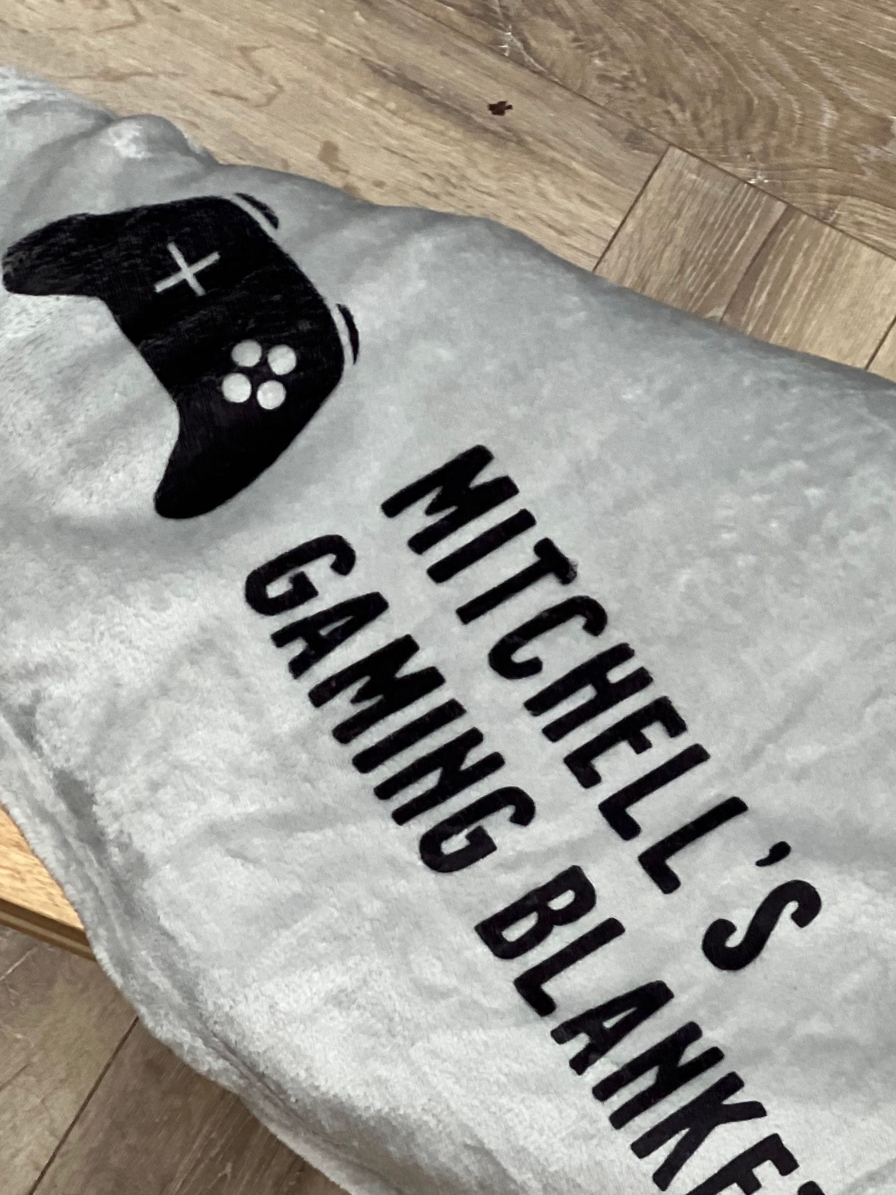 Solesmith personalised gaming blanket 12.5cm x 15cm (British brand)