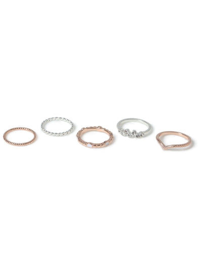 Next Aela Silber und Roségold Ton Stacker Multipack Ring – Online kaufen bei McGrocer