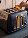 Morphy Richards Blue Accents 4 Slice Toaster, imported from the UK