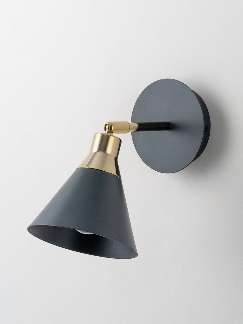 Houseof. charcoal grey cone wall light (British brand)