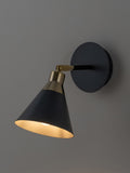 Houseof. charcoal grey cone wall light (British brand)