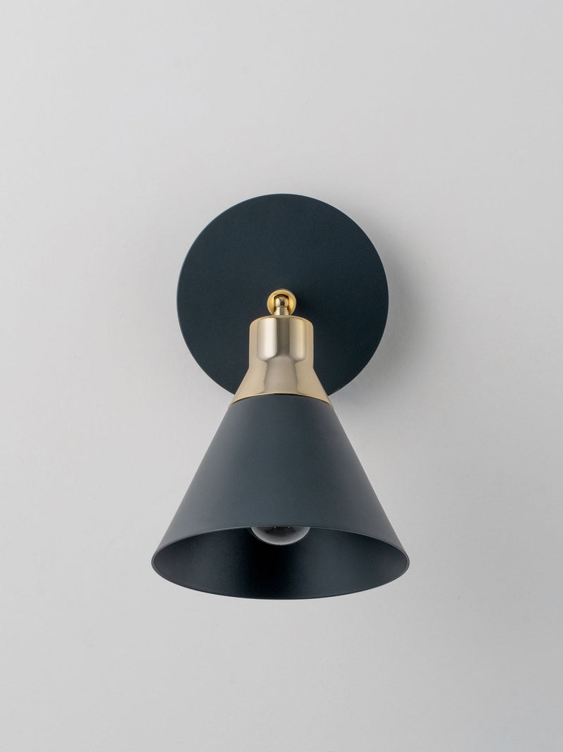 Houseof. charcoal grey cone wall light (British brand)