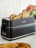 Morphy Richards Black Signature 4 slice toaster, imported from the UK
