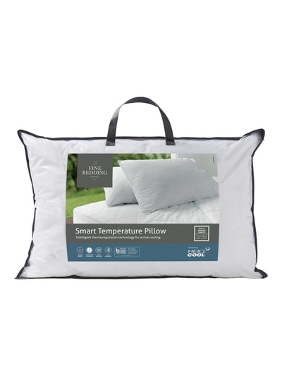Oreiller de soutien moyen à refroidissement activé blanc - Taille standard Royaume-Uni 48x74cm - Acheter en ligne chez McGrocer