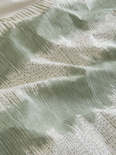 Next Green Ikat Geo 100% Cotton Reversible Duvet Cover and Pillowcase Set- Buy online at McGrocer