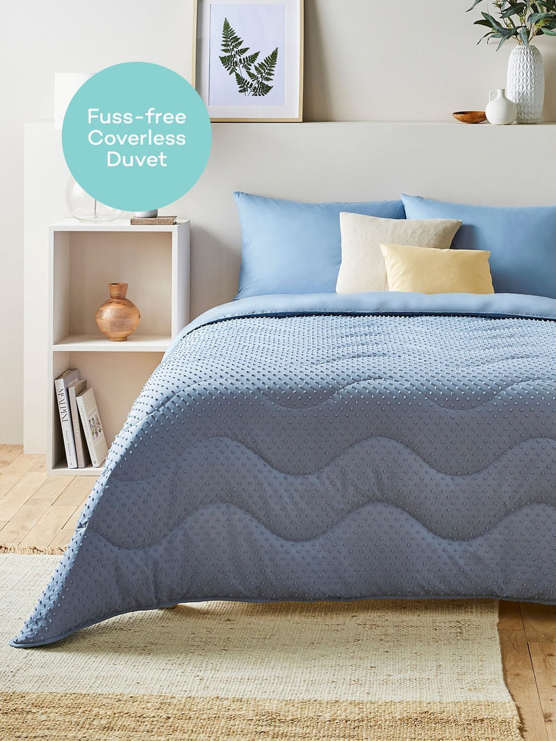 Night Lark Coverless Duvet Set with pillowcases, imported from the UK
