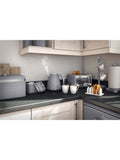 Swan set of 3 grey retro storage canisters, UK version