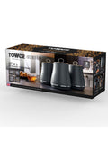 Tower grey storage canisters set of 3 (British brand)