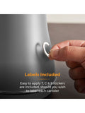 Tower grey storage canisters set of 3 (British brand)