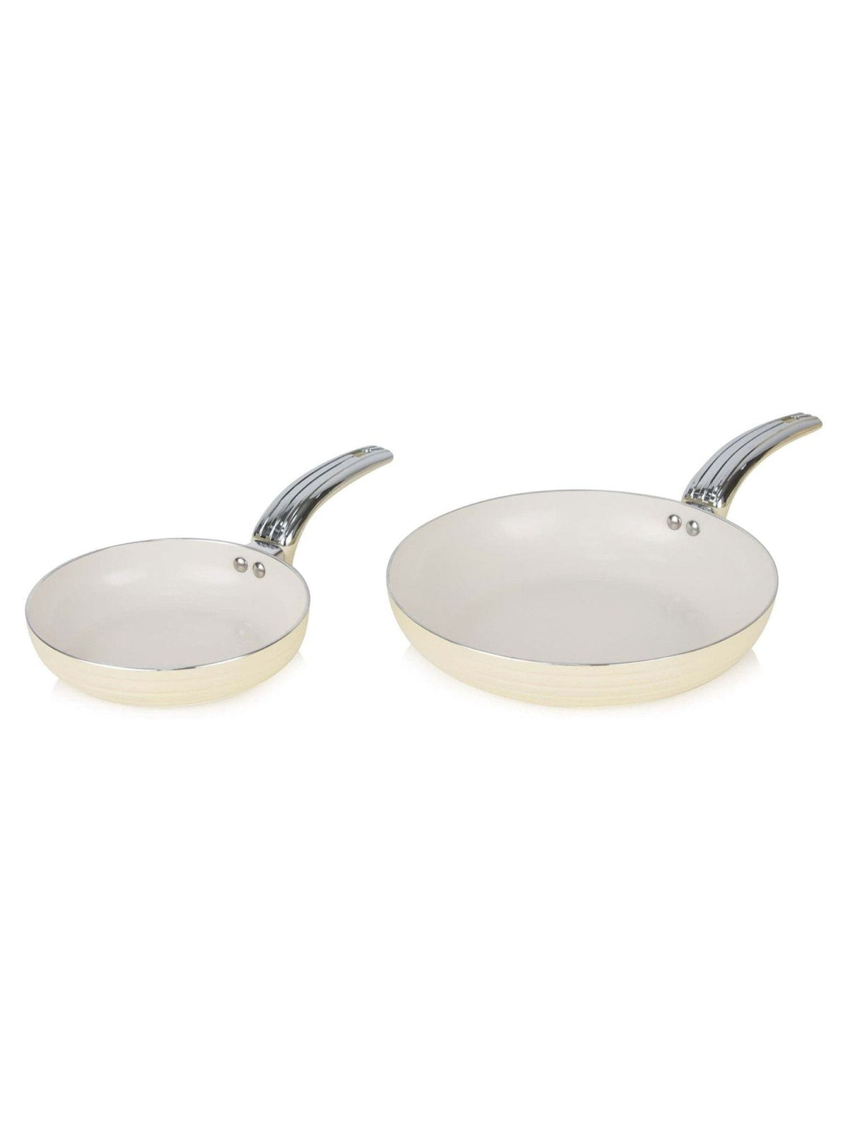 5-Piece Aluminium Cookware Set with Ceramic Non-Stick Coating and Glass Lids