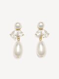 CompletedWorks gold plated pearl drop earrings - British product