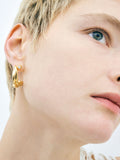 CompletedWorks gold tone earrings 18ct plated with zirconia (British brand)