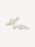CompletedWorks gold pearl earrings 50mm, imported from the UK