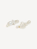 CompletedWorks gold pearl earrings 50mm, imported from the UK