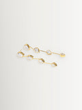 CompletedWorks 18ct gold vermeil zirconia earrings (British brand)