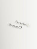 CompletedWorks silver tone ascent earrings freshwater pearls zirconias, UK version