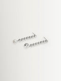 CompletedWorks silver tone ascent earrings freshwater pearls zirconias, UK version