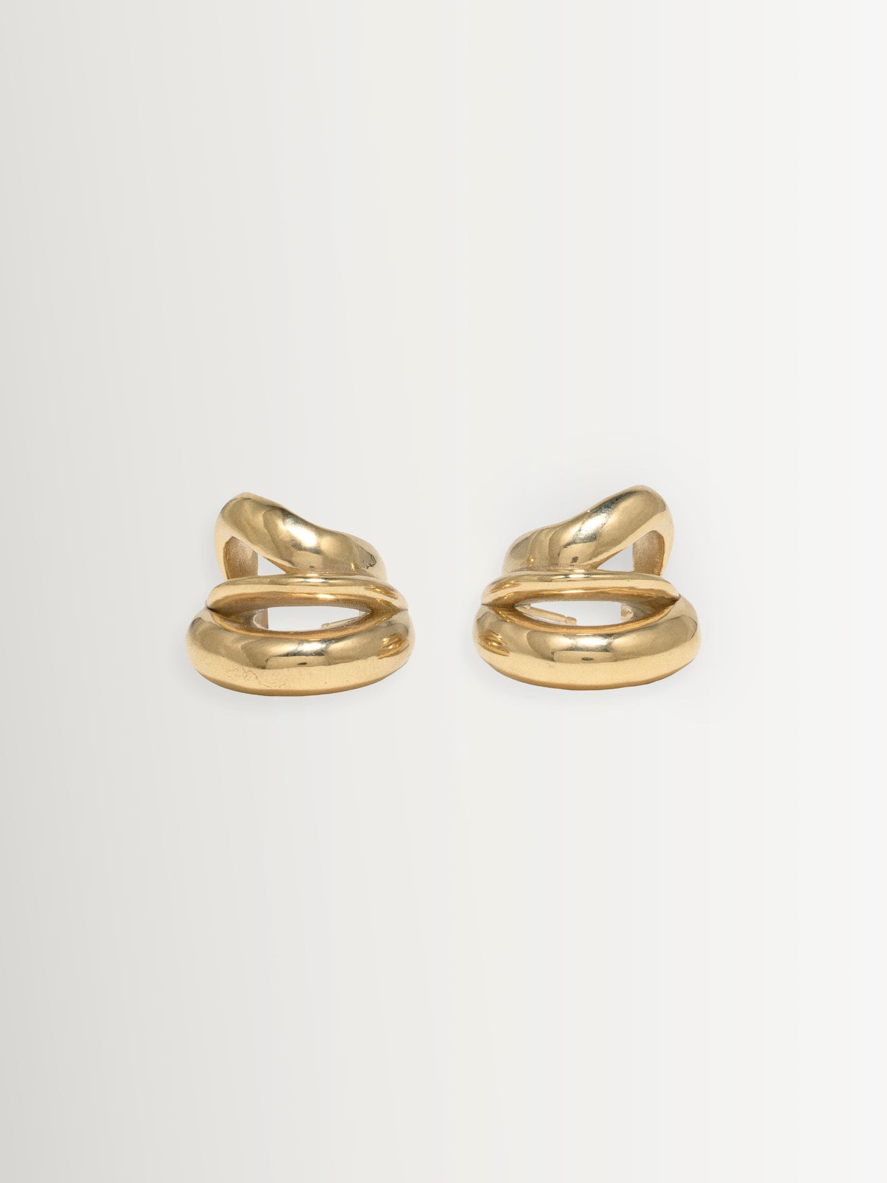 Completedworks gold tone dollop earrings - British product