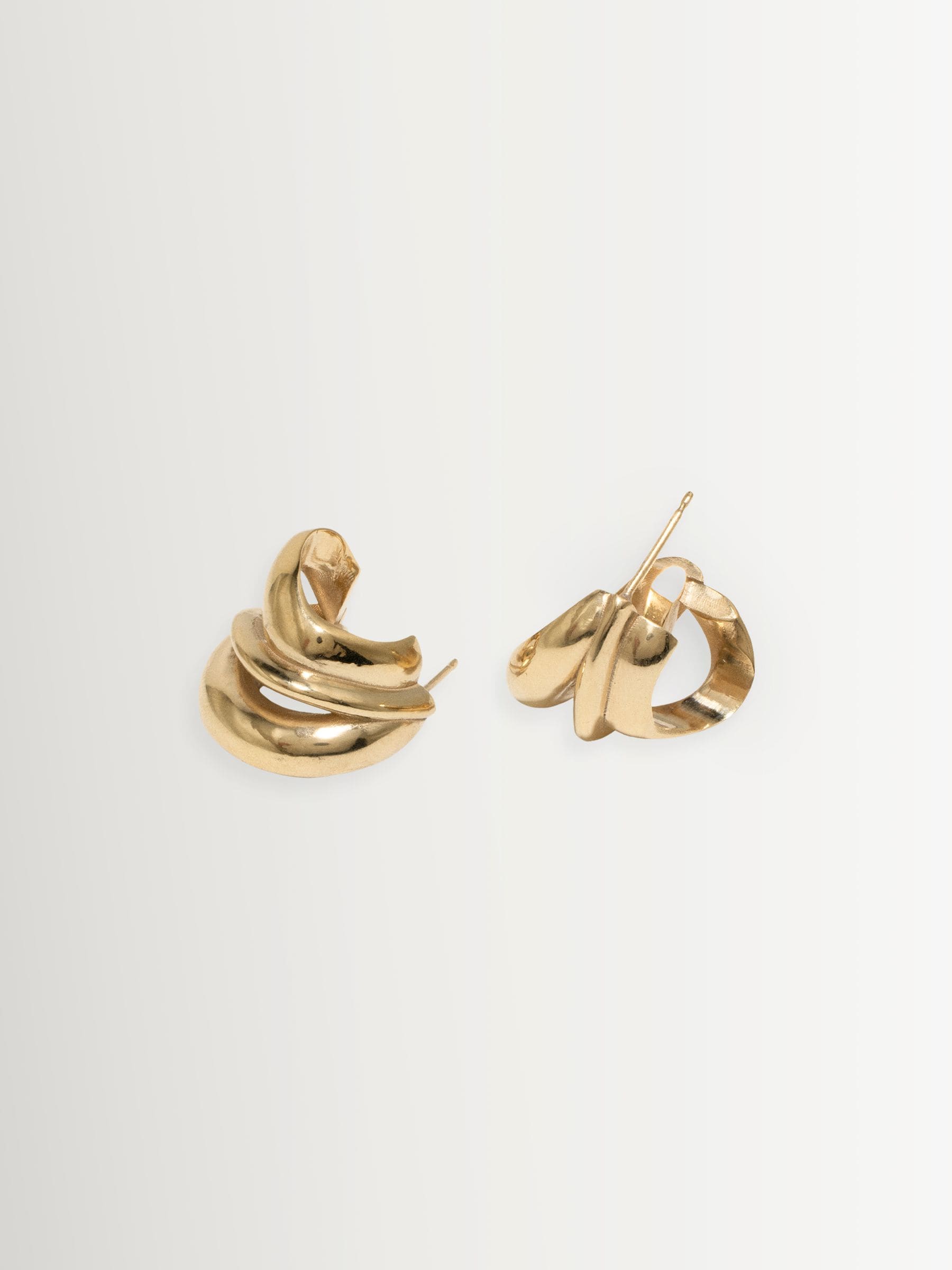 Completedworks gold tone dollop earrings - British product