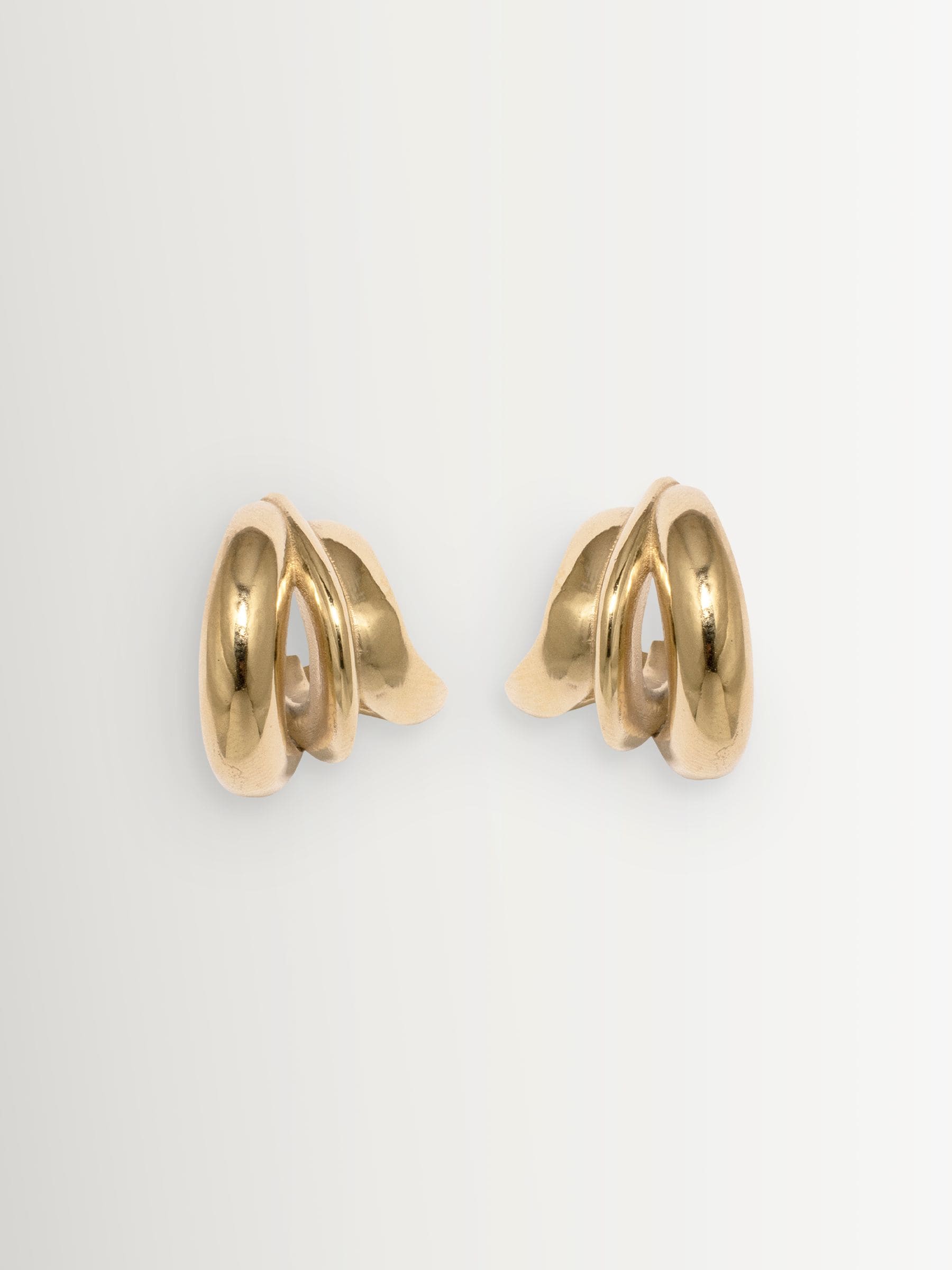 Completedworks gold tone dollop earrings - British product