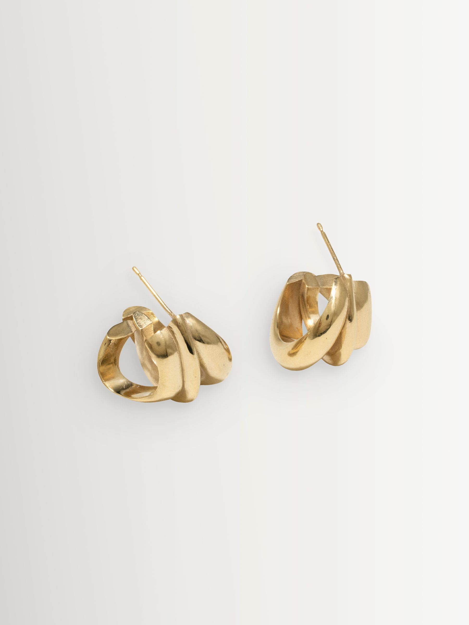 Completedworks gold tone dollop earrings - British product