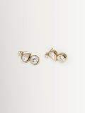 CompletedWorks gold tone earrings like peas in a pod (British brand)
