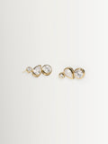 CompletedWorks gold tone earrings like peas in a pod (British brand)