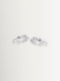 CompletedWorks silver tone cascading earrings with freshwater pearl and zirconia, UK version