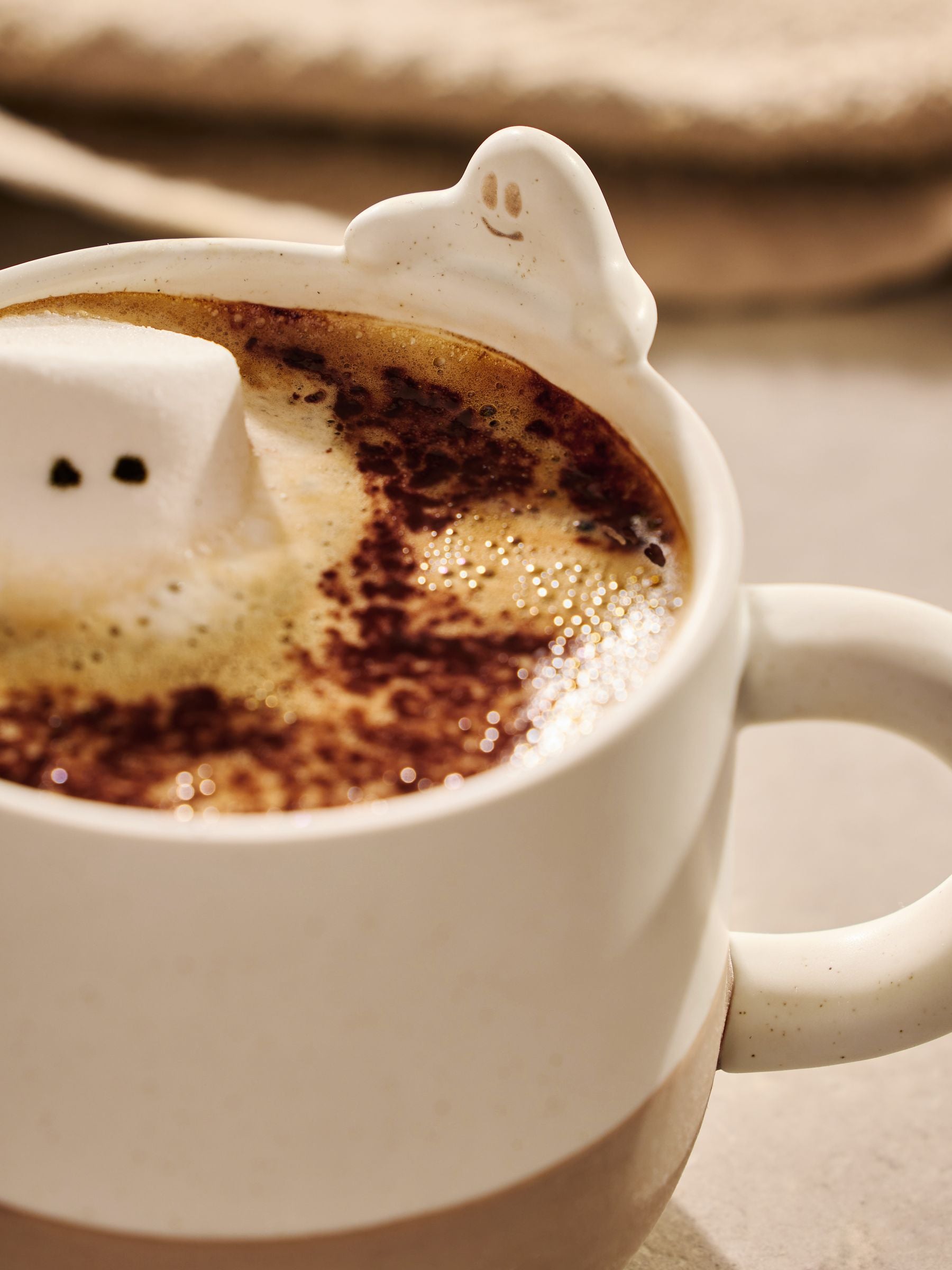 Gus the Ghost speckle stoneware mug 10.5cm, imported from the UK