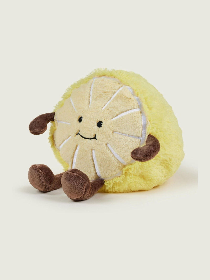 Warmies heatable lemon soft toy, imported from the UK