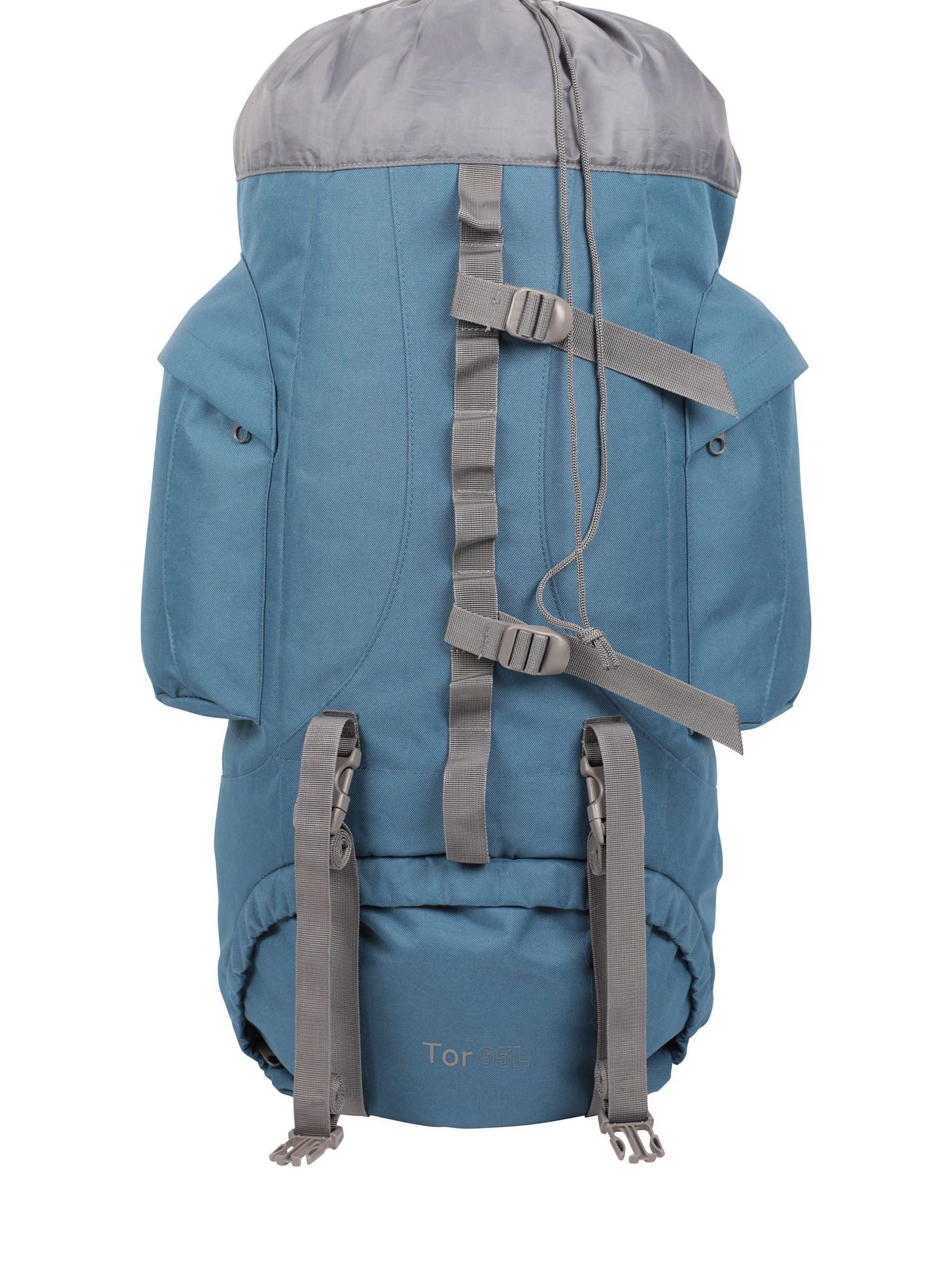 Mountain Warehouse Blue Tor 65L rucksack - British product