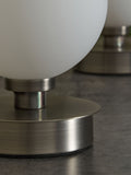 BHS Claude touch table lamps pewter set, imported from the UK
