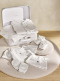 The White Company baby gift set with bear motif, UK version