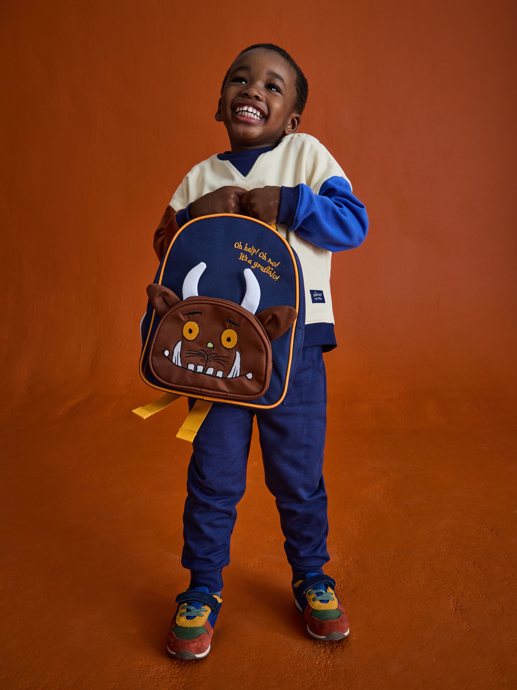 JoJo Maman Bébé Gruffalo backpack blue, UK version