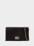 Lauren Ralph Lauren black cross-body clutch bag Adair, imported from the UK
