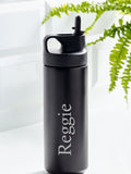 Loveabode personalised stainless steel sports water bottle (British brand)